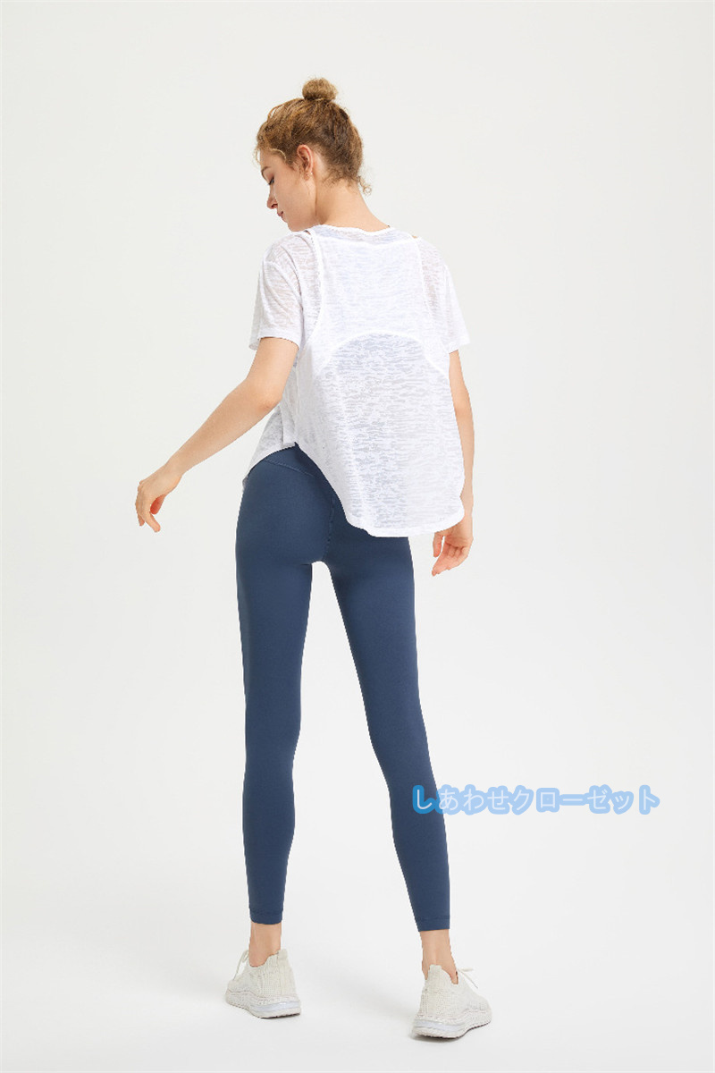 ヨガウェア レディース トップス 半袖 Tシャツ ホットヨガ かわいい フィットネス ランニングウェア 吸汗 速乾 スポーツウェア おしゃれ 
