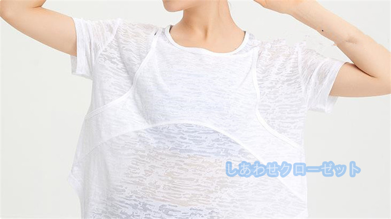 ヨガウェア レディース トップス 半袖 Tシャツ ホットヨガ かわいい フィットネス ランニングウェア 吸汗 速乾 スポーツウェア おしゃれ 