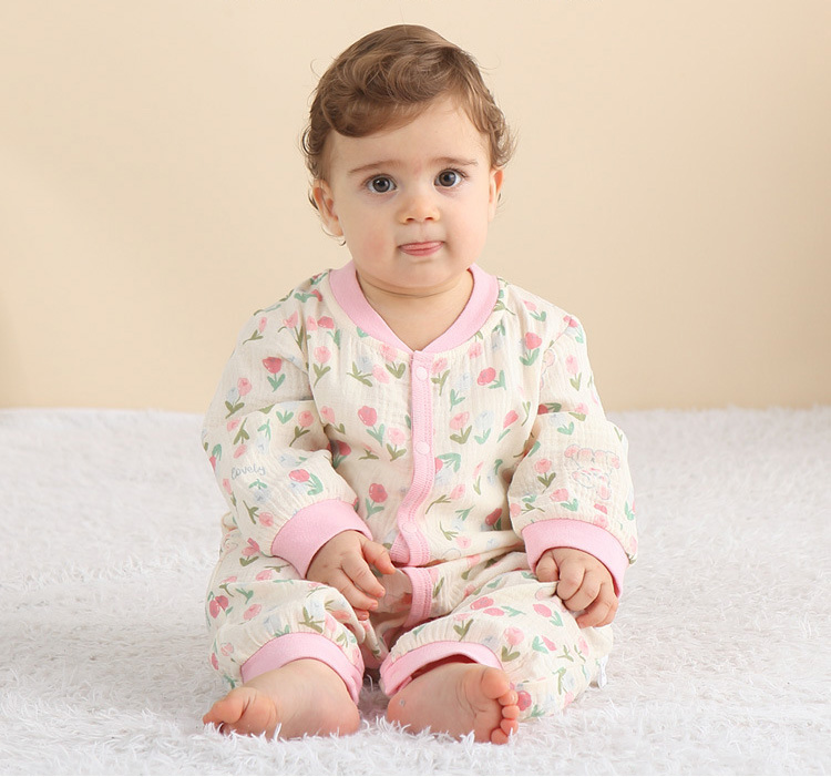 赤ちゃん カバーオール ベビー ロンパース ガーゼ スリーパー 退院 新生児 可愛い 出産準備 パジャマ ベビー服 浴衣 お宮参り 長袖 出産祝い おしゃれ 写真撮影 