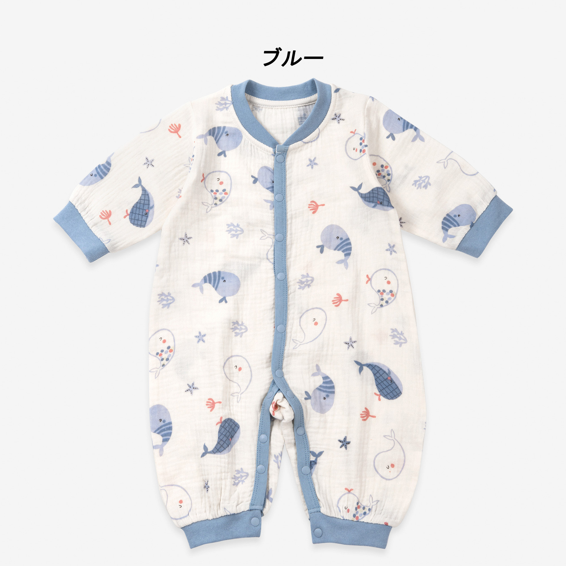 赤ちゃん カバーオール ベビー ロンパース ガーゼ スリーパー 退院 新生児 可愛い 出産準備 パジャマ ベビー服 浴衣 お宮参り 長袖 出産祝い おしゃれ 写真撮影 