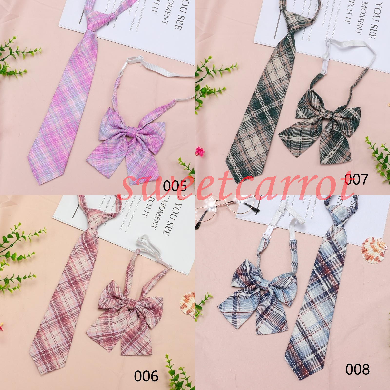 スクールリボン 2点セット ネクタイ レディース チェック柄 制服 セーラー服 入学式 スクールネクタイ 学生卒業式 高校生 スクールタイ 女子 韓国風 