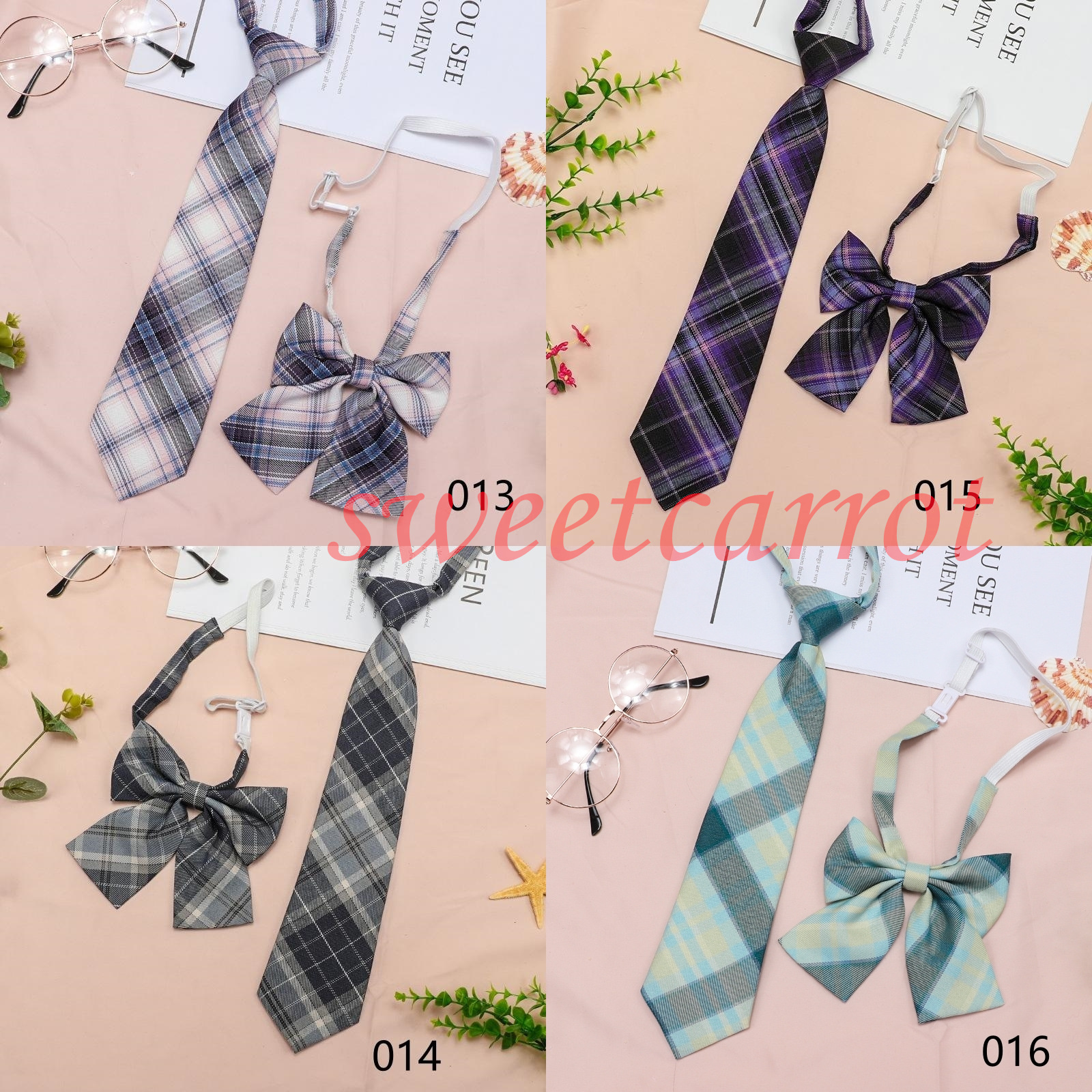 スクールリボン 2点セット ネクタイ レディース チェック柄 制服 セーラー服 入学式 スクールネクタイ 学生卒業式 高校生 スクールタイ 女子 韓国風 