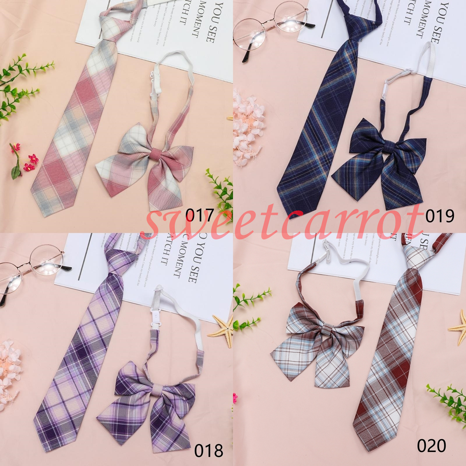 スクールリボン 2点セット ネクタイ レディース チェック柄 制服 セーラー服 入学式 スクールネクタイ 学生卒業式 高校生 スクールタイ 女子 韓国風 