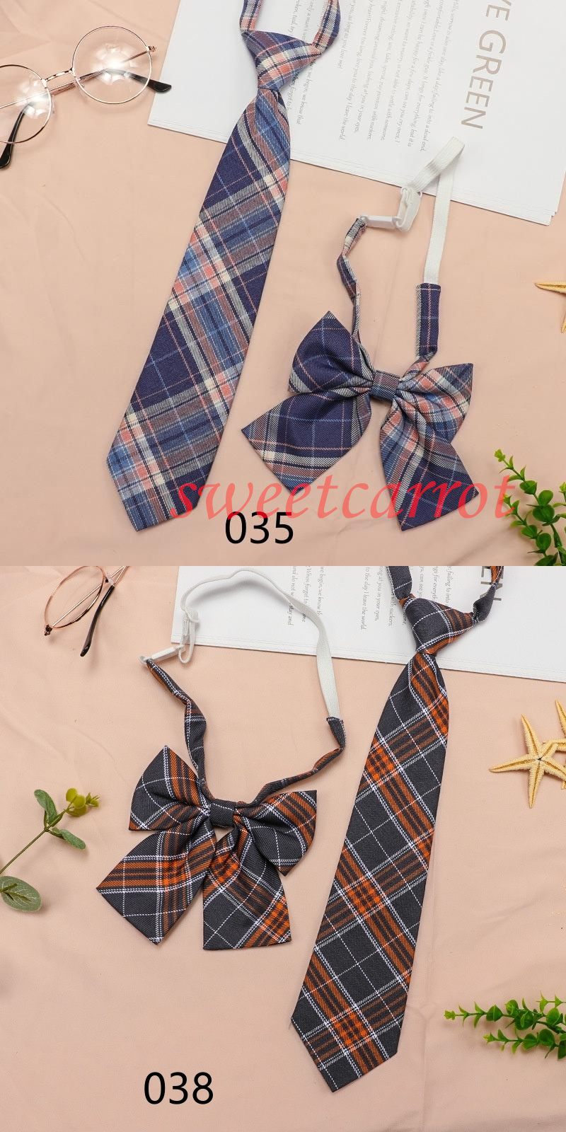 スクールリボン 2点セット ネクタイ レディース チェック柄 制服 セーラー服 入学式 スクールネクタイ 学生卒業式 高校生 スクールタイ 女子 韓国風 