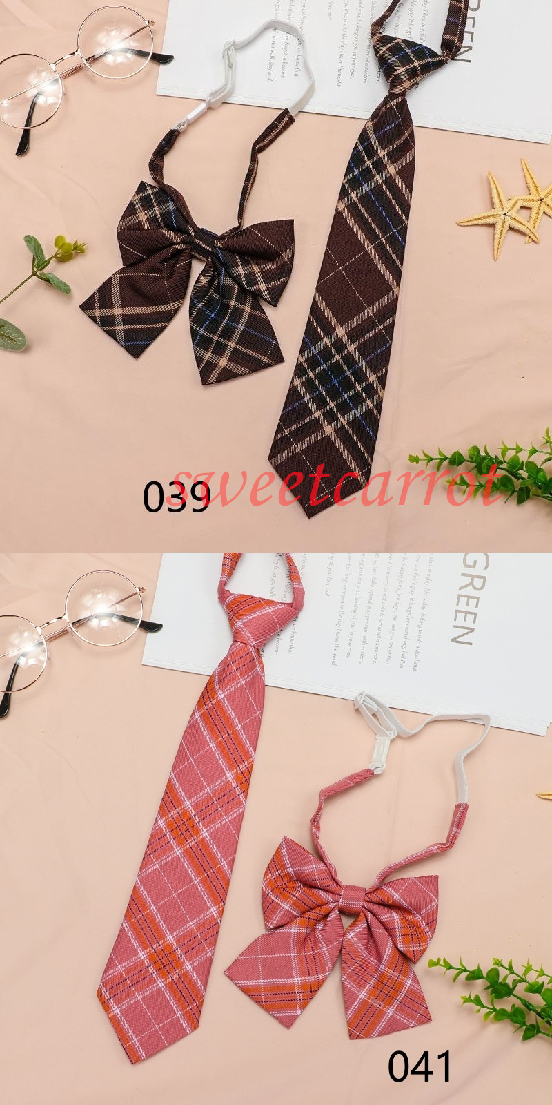 スクールリボン 2点セット ネクタイ レディース チェック柄 制服 セーラー服 入学式 スクールネクタイ 学生卒業式 高校生 スクールタイ 女子 韓国風 