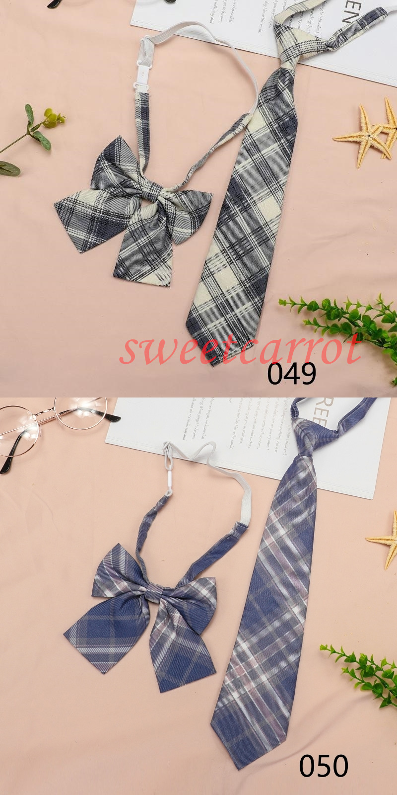 スクールリボン 2点セット ネクタイ レディース チェック柄 制服 セーラー服 入学式 スクールネクタイ 学生卒業式 高校生 スクールタイ 女子 韓国風 