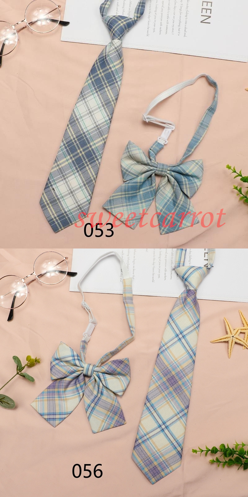 スクールリボン 2点セット ネクタイ レディース チェック柄 制服 セーラー服 入学式 スクールネクタイ 学生卒業式 高校生 スクールタイ 女子 韓国風 