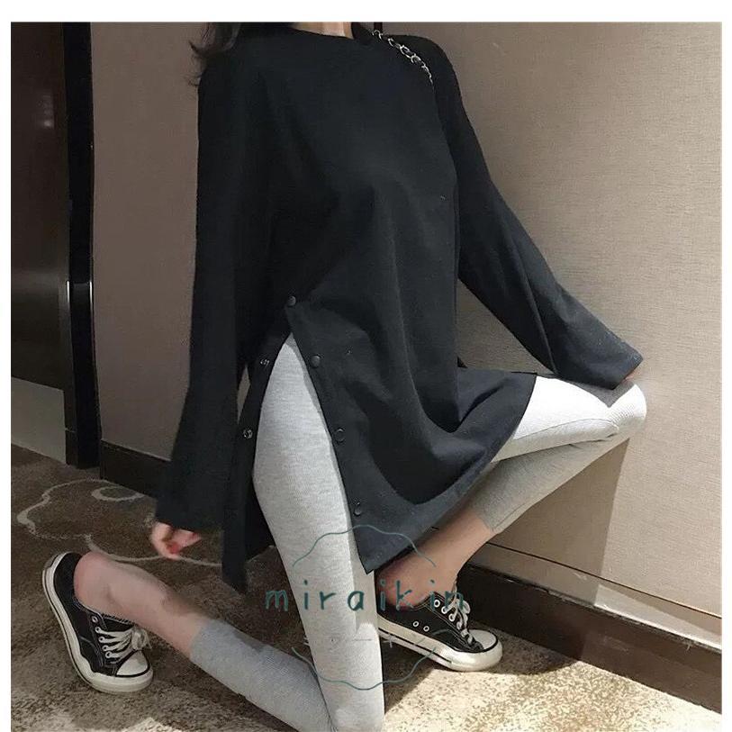 Tシャツ レディース 40代 秋冬長袖Tシャツ 白 スエットシャツ トレーナー 着痩せ30代50代 無地 おしゃれ トップス プルオーバー カジュアル可愛い ゆったり 