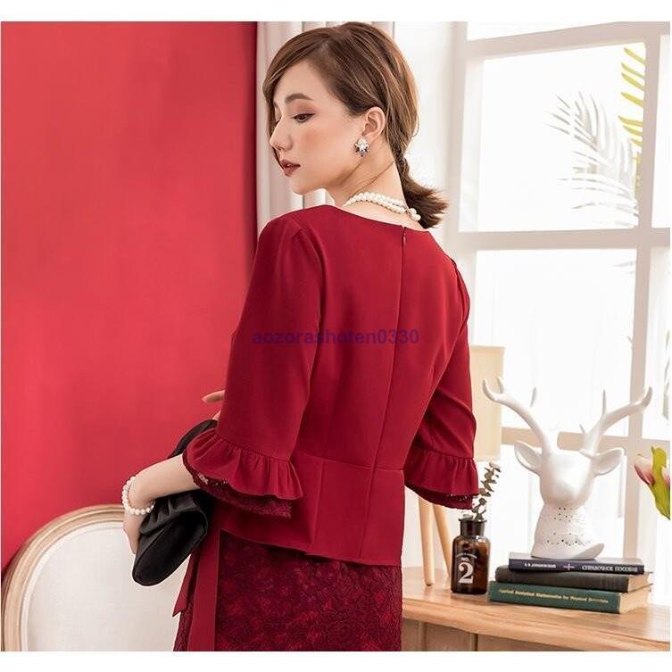 パーティードレス 結婚式 夏 お呼ばれ 上品 ワンピース 。 レディース 膝丈ワンピース 大きいサイズ 着痩せ 総レース 大きいサイズ 