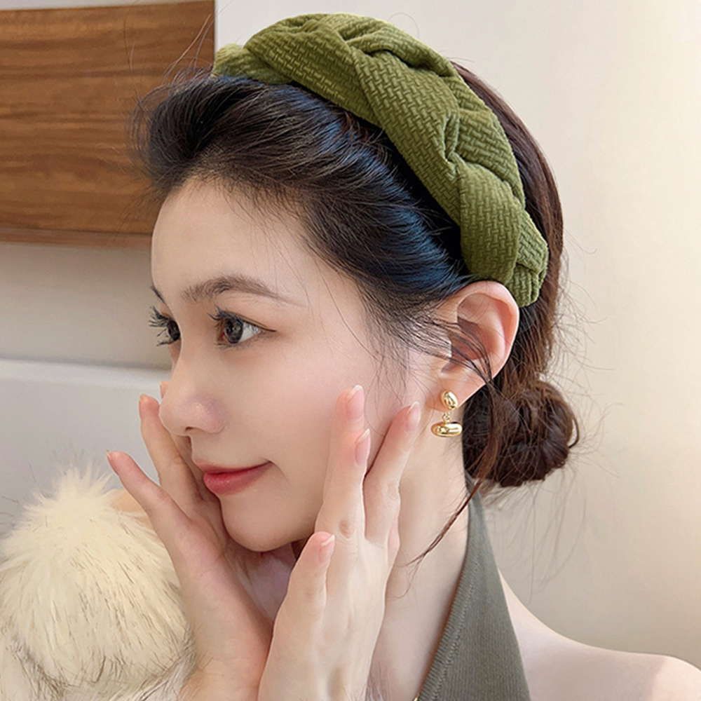 カチューシャ ツイスト ヘアアクセサ。可  