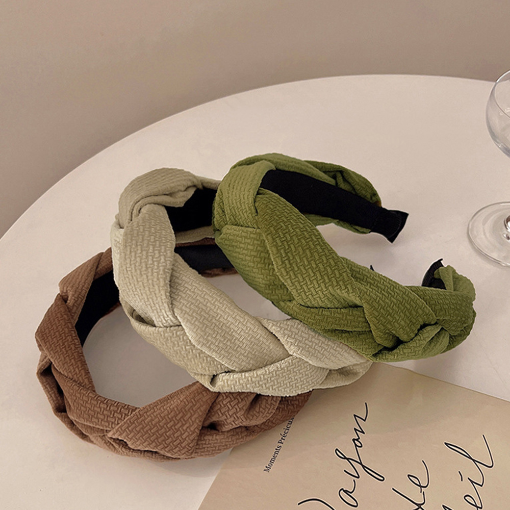 カチューシャ ツイスト ヘアアクセサ。可  