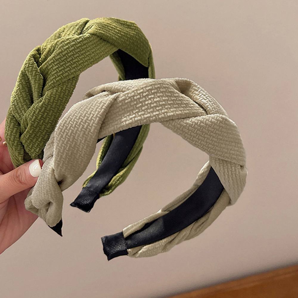 カチューシャ ツイスト ヘアアクセサ。可  