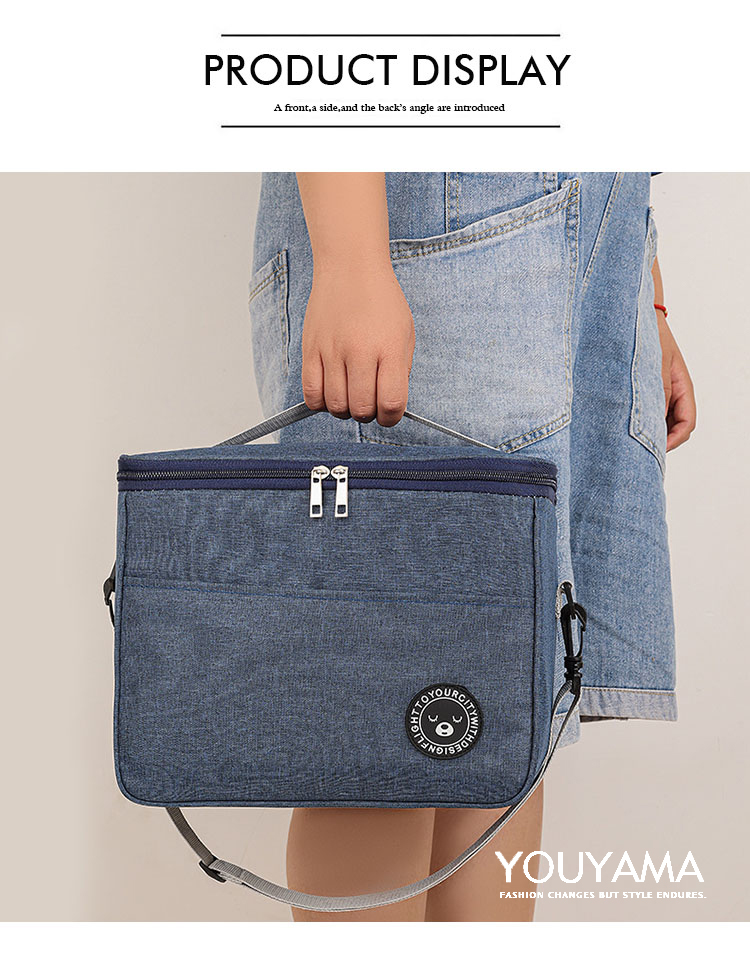 ショルダーバッグ ランチバッグ 保冷 メンズ レディース 保温 保育園 大きい 撥水加工 水筒が入る 子ども 大容量 お弁当 ポケット付き 縦長 