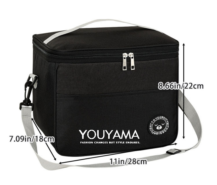 ショルダーバッグ ランチバッグ 保冷 メンズ レディース 保温 保育園 大きい 撥水加工 水筒が入る 子ども 大容量 お弁当 ポケット付き 縦長 