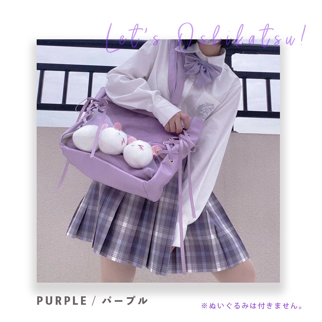 痛バッグ 推し活 トートバッグ オタ活 イベント レースアップ かわいい レディース おしゃれ アニメ好き 普段使い 遠征 大容量 フェミニン トラベルバッグ 