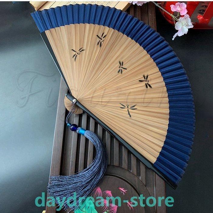 扇子 メンズ レディース せんす シンプル シルク 猛暑対策 おしゃれ お祭り 涼しい 高級 袋付き 竹製 夏の行事 紳士用 