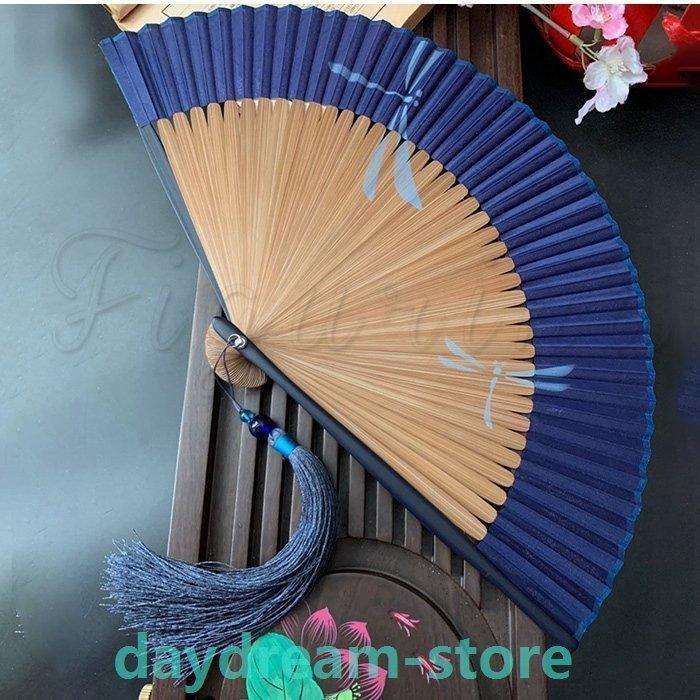 扇子 メンズ レディース せんす シンプル シルク 猛暑対策 おしゃれ お祭り 涼しい 高級 袋付き 竹製 夏の行事 紳士用 