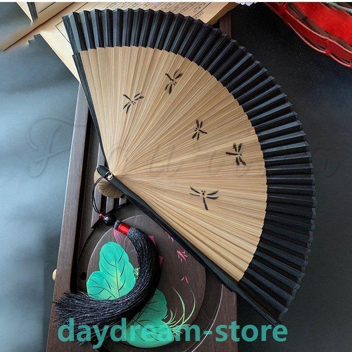 扇子 メンズ レディース せんす シンプル シルク 猛暑対策 おしゃれ お祭り 涼しい 高級 袋付き 竹製 夏の行事 紳士用 