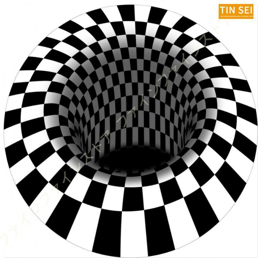 カーペット ラグ 円形マット 室内 洗える 滑り止め付 抗菌 防音 絨毯 幾何学 チェアマット 1年中使えるタイプ 低反発 絵柄 北欧 3D視覚 防ダニ 防臭 洗える 