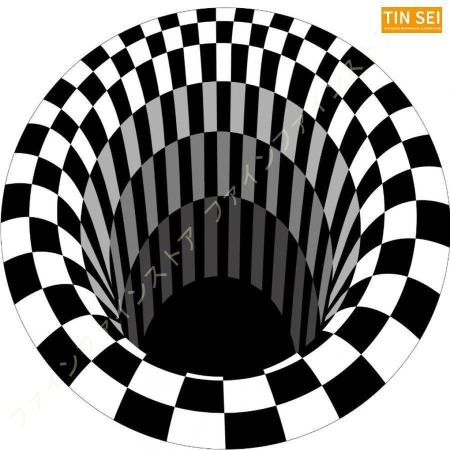 カーペット ラグ 円形マット 室内 洗える 滑り止め付 抗菌 防音 絨毯 幾何学 チェアマット 1年中使えるタイプ 低反発 絵柄 北欧 3D視覚 防ダニ 防臭 洗える 