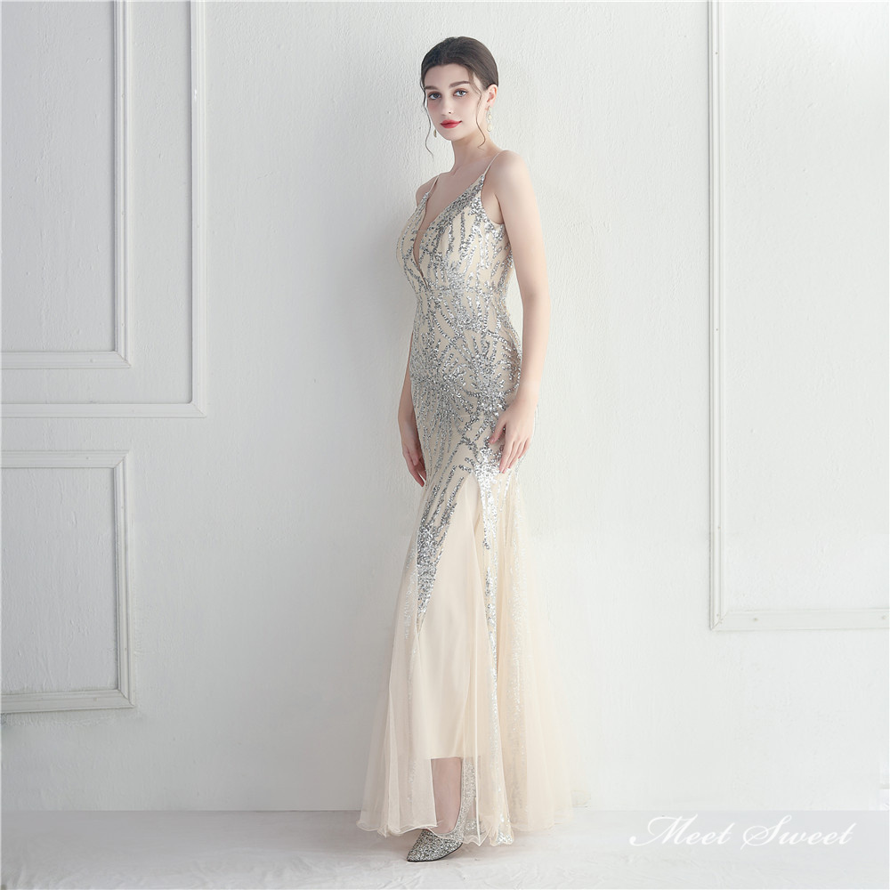 カラードレス マーメイドドレス パーティードレス スパンイブニングドレス ウェディングドレス 結婚式 二次会 発表会 キラキラ ノースリーブ ファスナー 