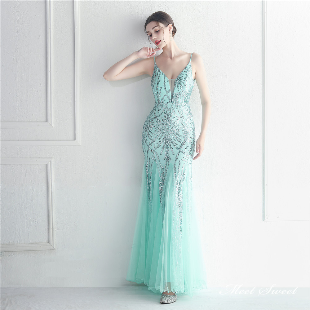 カラードレス マーメイドドレス パーティードレス スパンイブニングドレス ウェディングドレス 結婚式 二次会 発表会 キラキラ ノースリーブ ファスナー 