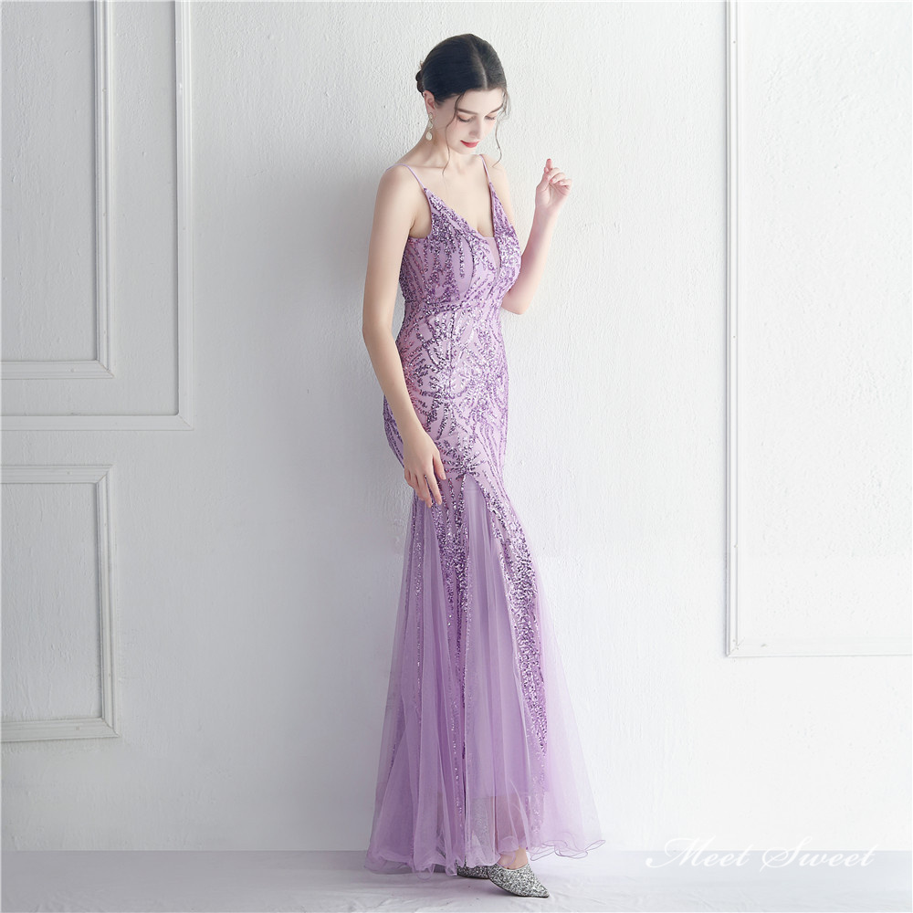 カラードレス マーメイドドレス パーティードレス スパンイブニングドレス ウェディングドレス 結婚式 二次会 発表会 キラキラ ノースリーブ ファスナー 