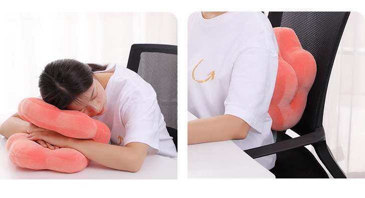 お昼寝枕 携帯枕 ネックピロー デスクピロー コンパクト 昼寝用枕 安眠 洗える 柔らかい 寝具 旅行 可愛い 首枕 旅行用枕 抱き枕 多機能 