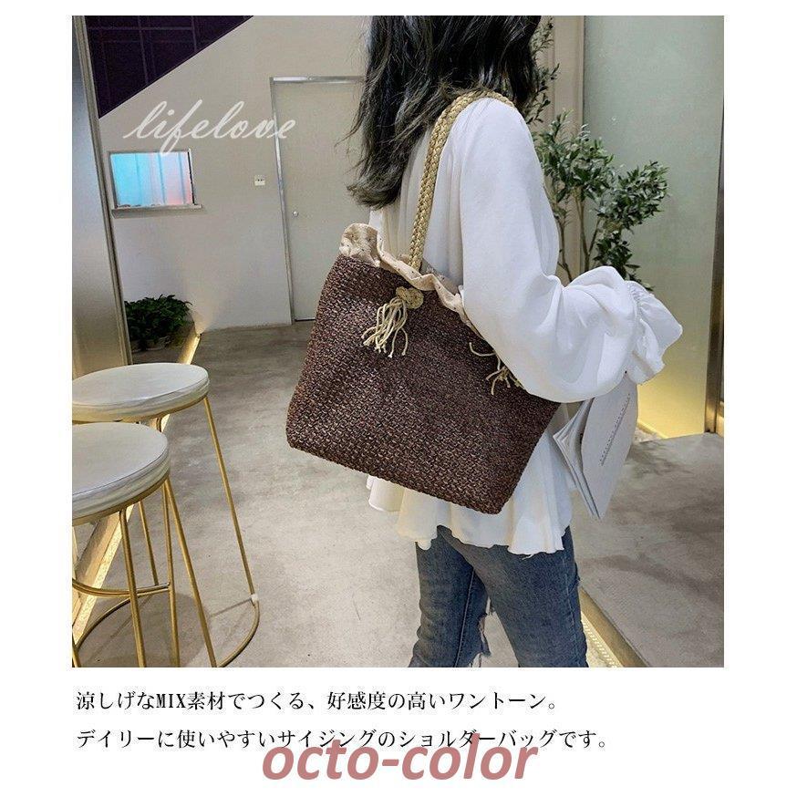 かごバッグ レディース トートバッグ 大きめ レディースバッグ おしゃれ リゾートバッグ 籠 安い 2022夏 30 シンプル ストローバッグ 大人 20 40代 