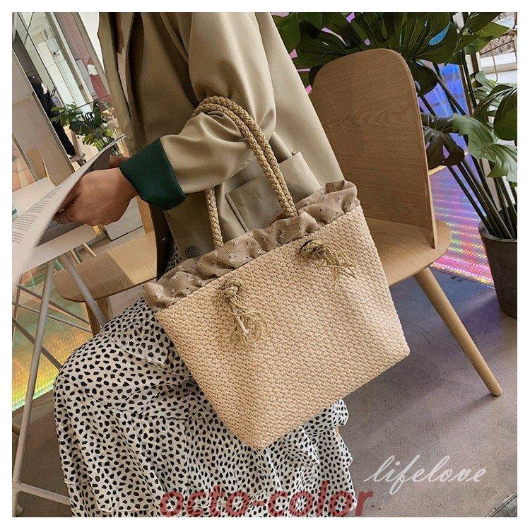 かごバッグ レディース トートバッグ 大きめ レディースバッグ おしゃれ リゾートバッグ 籠 安い 2022夏 30 シンプル ストローバッグ 大人 20 40代 