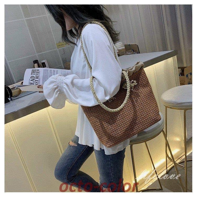 かごバッグ レディース トートバッグ 大きめ レディースバッグ おしゃれ リゾートバッグ 籠 安い 2022夏 30 シンプル ストローバッグ 大人 20 40代 