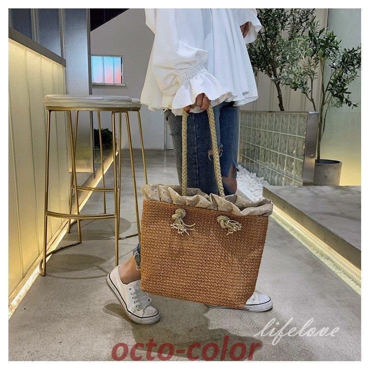 かごバッグ レディース トートバッグ 大きめ レディースバッグ おしゃれ リゾートバッグ 籠 安い 2022夏 30 シンプル ストローバッグ 大人 20 40代 