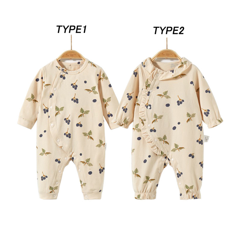 ベビー ロンパース カバーオール 綿100％ 肌着 パジャマ 男の子 前開き お食い初め 新生児 女児 男児 女の子 出産祝い ベビー服 ユニセックス 長袖 記念撮影 