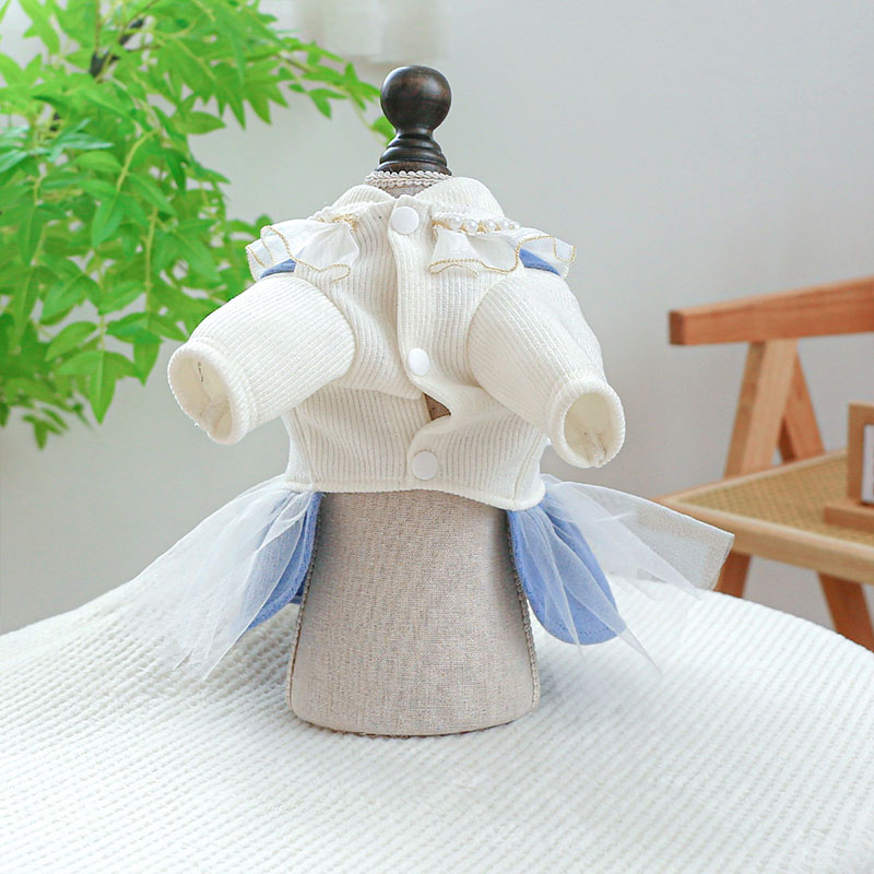 ペットウェア ペット用品 犬 猫 犬の服 洋服 お出かけ 部屋着 おしゃれ スカート 春秋 お散歩 小型犬 安い かわいい ドレス 寝間着 オールインワン パンツ 