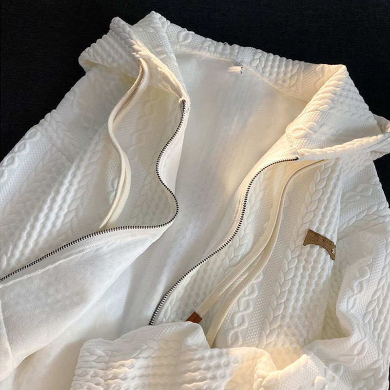 ニット レディース カーディガン トップス 長袖 フード付き シンプル ジップアップ おしゃれ 春秋コーデ ゆったり カジュアル 