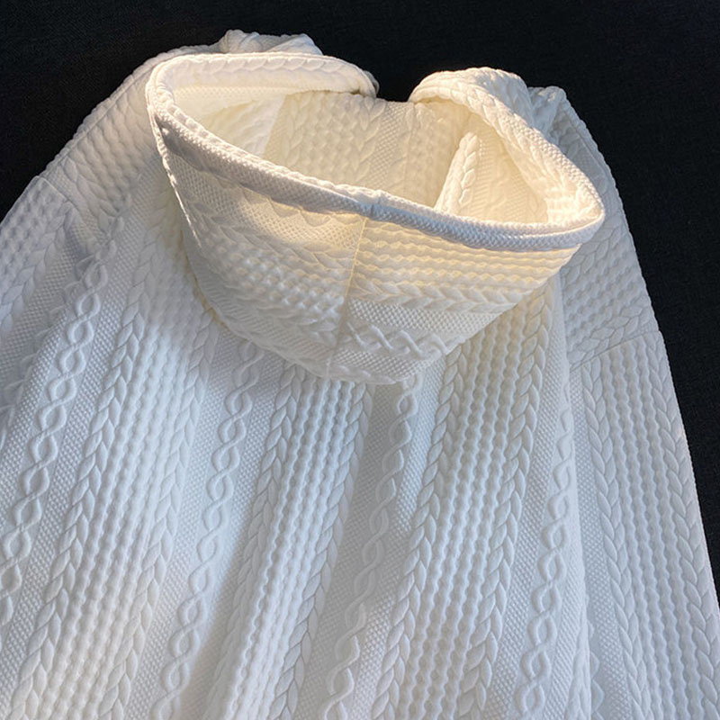 ニット レディース カーディガン トップス 長袖 フード付き シンプル ジップアップ おしゃれ 春秋コーデ ゆったり カジュアル 