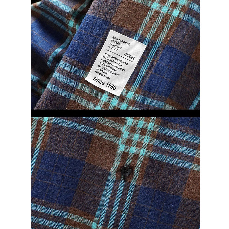 チェックシャツ メンズ おしゃれ 春服 秋物 長袖 カジュアルシャツ ネルシャツ 薄手 胸ポケット ビジネス 