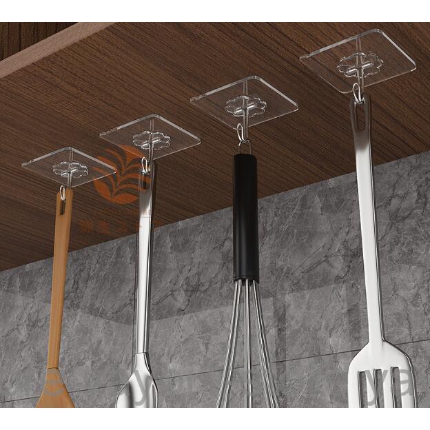 フック シール 粘着フック 10個 20個 30個 防水 はがせる 壁掛け 強力 透明タイプ バスルーム 繰り返し使える お風呂 吊り下げ 