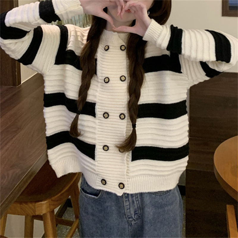 カーディガン セーター アウター レディース 2023年 秋新作 トレンド ルーズ 春ニットセーター女性 韓国風 コート 
