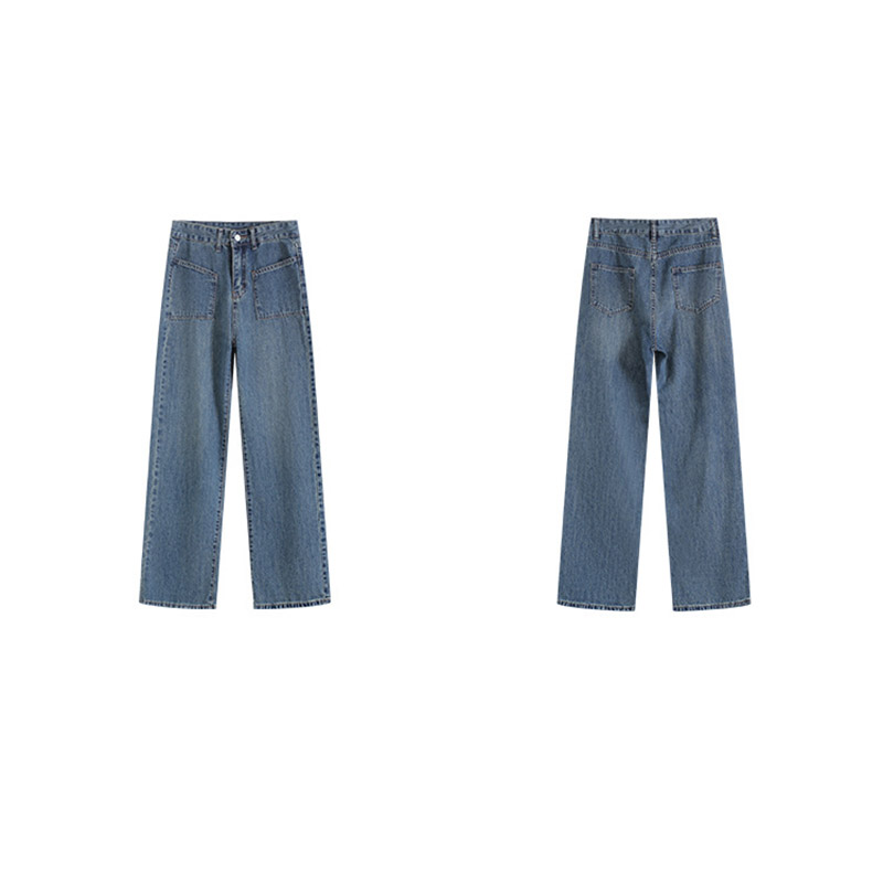 パンツ レディース 夏 ボズボン ワイドパンツ デニム ストレッチ ハイウエスト ストレッチパンツ ウエストゴム ウエスト デニム 