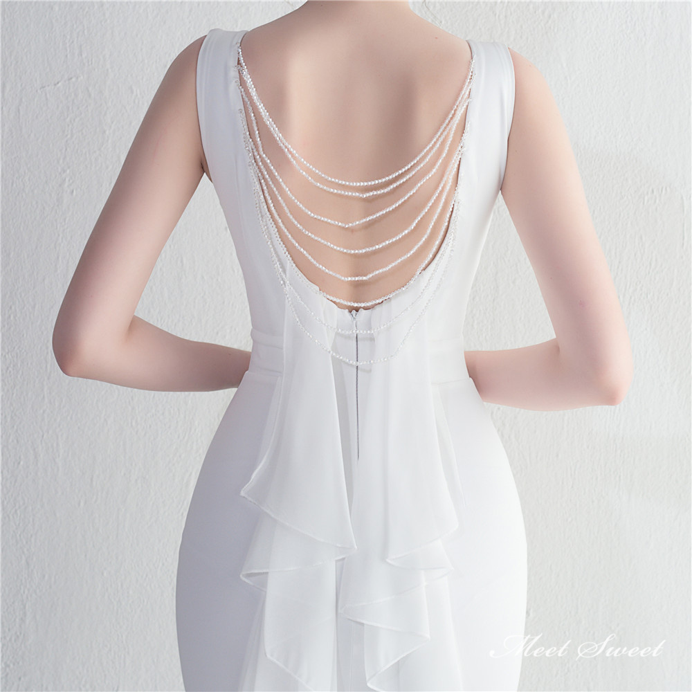 カラードレス マーメイドドレス パーティードレス ノースリーブ シフォン イブニングドレス スレンダードレス ウェディングドレス 発表会 二次会 結婚式 