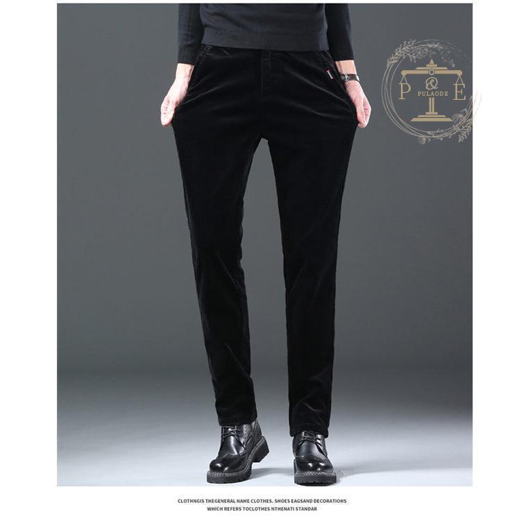 コーデュロイパンツ メンズ 裏起毛パンツ 紳士パンツ 黒パン ストレッチ 冬服 メンズチノパン スキニー 秋冬 冬ズボン 
