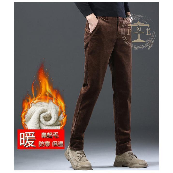 コーデュロイパンツ メンズ 裏起毛パンツ 紳士パンツ 黒パン ストレッチ 冬服 メンズチノパン スキニー 秋冬 冬ズボン 