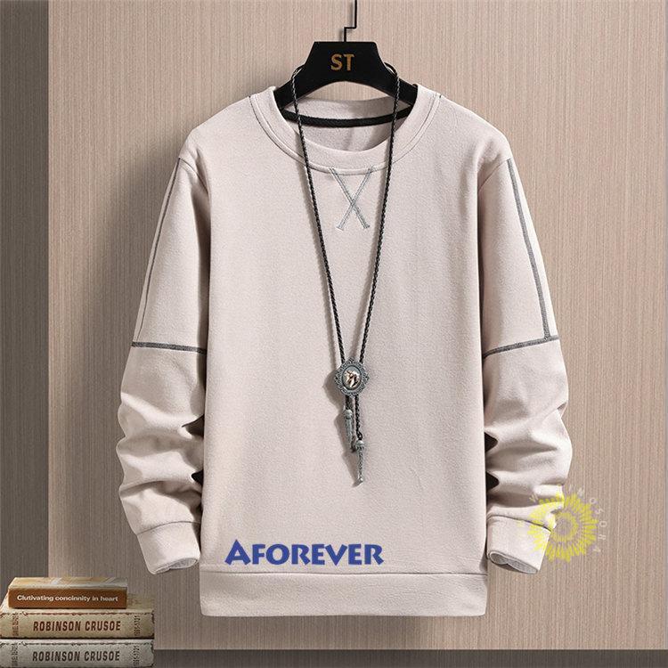 長袖トレーナー メンズ トレーナー スウェットシャツ クルーネック 長袖 秋服 プルオーバー トップス 無地 秋 