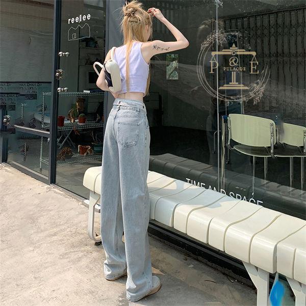 デニムパンツ レディース ジーンズ ジーパン バギーパンツ ガウチョパンツ 美シルエット ファッション ワイドパンツ ゆったり 春夏秋 