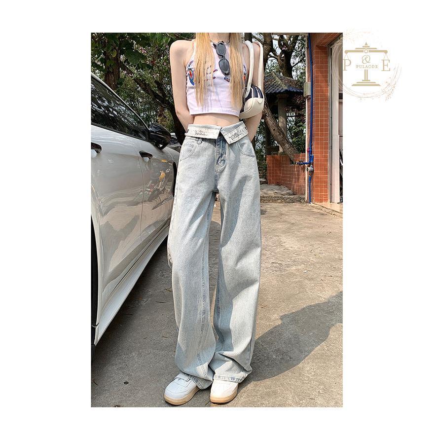 デニムパンツ レディース ジーンズ ジーパン バギーパンツ ガウチョパンツ 美シルエット ファッション ワイドパンツ ゆったり 春夏秋 