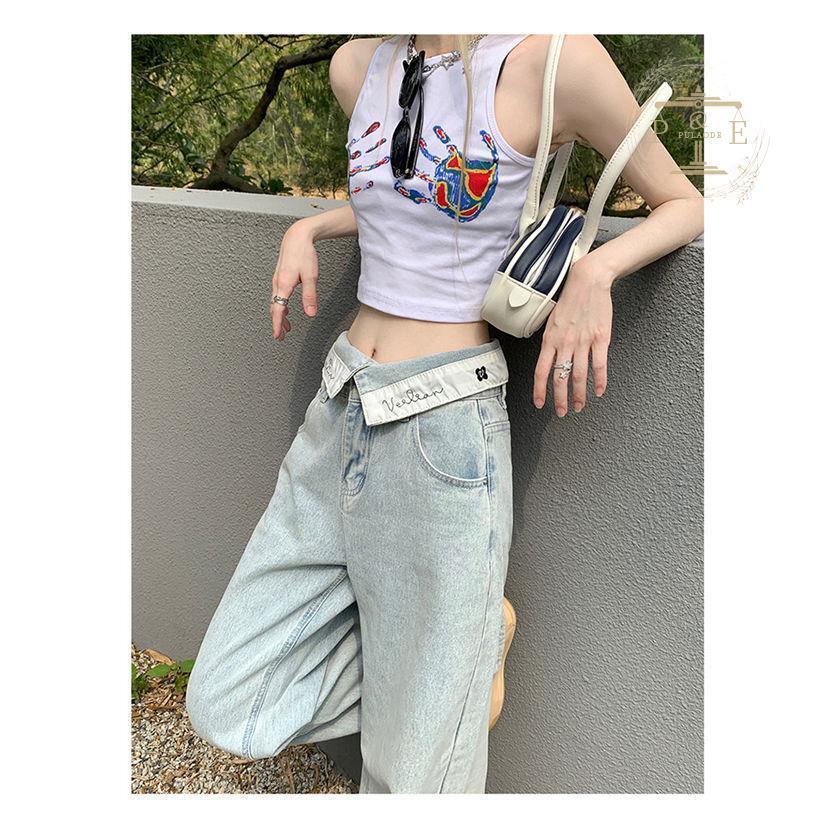 デニムパンツ レディース ジーンズ ジーパン バギーパンツ ガウチョパンツ 美シルエット ファッション ワイドパンツ ゆったり 春夏秋 
