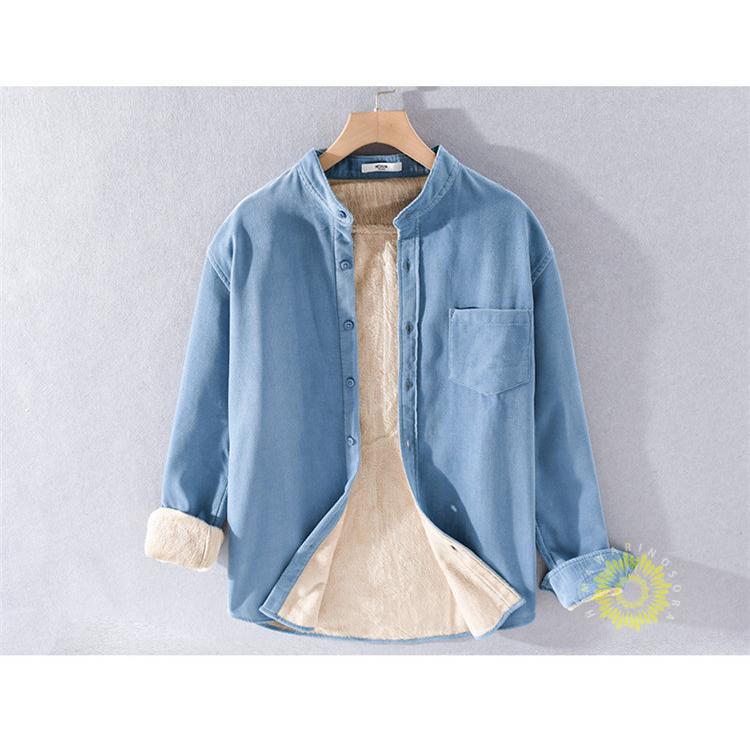 コーデュロイシャツ 厚手 メンズ 長袖シャツ カジュアルシャツ 無地 トップス 冬 ビジネス 冬服 あったか 裏ボア 通勤 裏起毛 