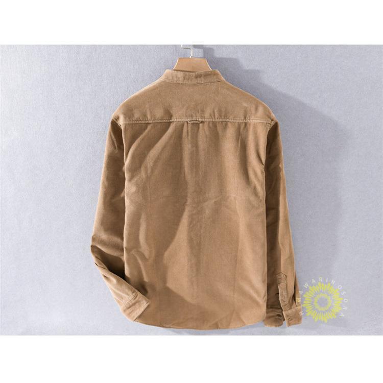コーデュロイシャツ 厚手 メンズ 長袖シャツ カジュアルシャツ 無地 トップス 冬 ビジネス 冬服 あったか 裏ボア 通勤 裏起毛 
