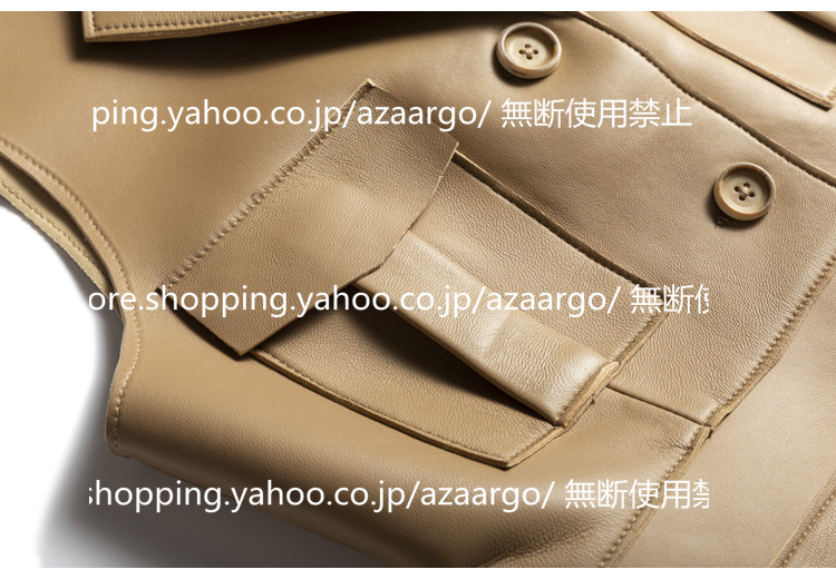 春夏秋冬 。 ベスト レディース レザーベスト 羊革 カジュアル 通勤 ベスト前開き バイク用ベスト ジレベスト チョッキ おしゃれ フォーマル 